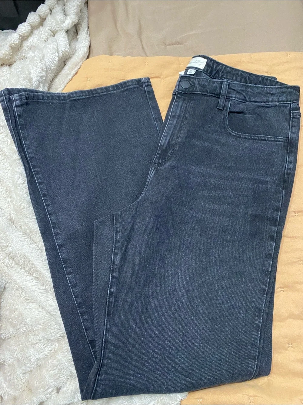Women's High-Rise Flare Long Jeans - Black